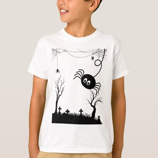 ハロウィーン – かわいいブー Tシャツ (正面)