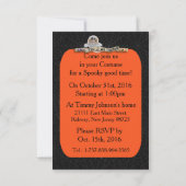 ハロウィーン – かわいい幽霊のよく出る幽霊ハウス(2) 招待状 (裏面)