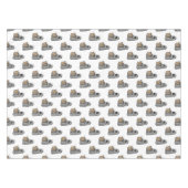 ハロウィーン，かわいい幽霊グレー，トリックまたはトリートブー テーブルクロス (正面(横))