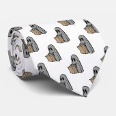 ハロウィーン,かわいい幽霊グレー,トリックまたはトリートブー ネクタイ (ロール)