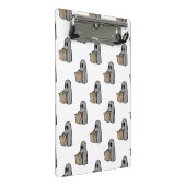 ハロウィーン，かわいい幽霊グレー，トリックまたはトリートブー ミニクリップボード (アングル)