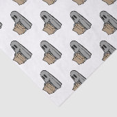 ハロウィーン，かわいい幽霊グレー，トリックまたはトリートブー 薄葉紙 (詳細)