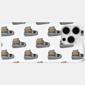 ハロウィーン，かわいい幽霊グレー，トリックまたはトリートブー Case-Mate iPhoneケース (裏面 (横))