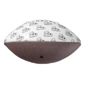 ハロウィーン，かわいい幽霊ホワイト，トリックまたはトリートブー アメリカンフットボール (回転270)