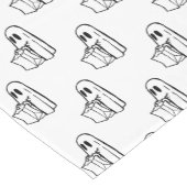 ハロウィーン，かわいい幽霊ホワイト，トリックまたはトリートブー ショートテーブルランナー (コーナー)