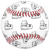 ハロウィーン，かわいい幽霊ホワイト，トリックまたはトリートブー ソフトボール (裏面)