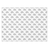 ハロウィーン，かわいい幽霊ホワイト，トリックまたはトリートブー テーブルクロス (正面(横))