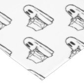 ハロウィーン，かわいい幽霊ホワイト，トリックまたはトリートブー テーブルクロス (アングル)