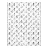 ハロウィーン，かわいい幽霊ホワイト，トリックまたはトリートブー テーブルクロス (正面)