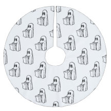 ハロウィーン，かわいい幽霊ホワイト，トリックまたはトリートブー