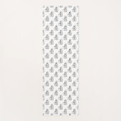 ハロウィーン，かわいい幽霊ホワイト，トリックまたはトリートブー ヨガマット (正面)