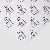 ハロウィーン，かわいい幽霊ホワイト，トリックまたはトリートブー 薄葉紙 (詳細)