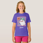 ハロウィーン かわいい おばけ トリック オア トリート キッズ オリジナル Tシャツ (正面フル)