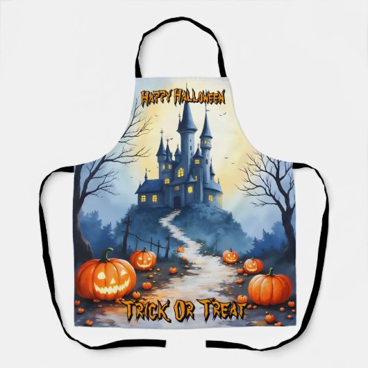 ハロウィーン かわいい スプーキー 人気 コレクション エプロン (正面)