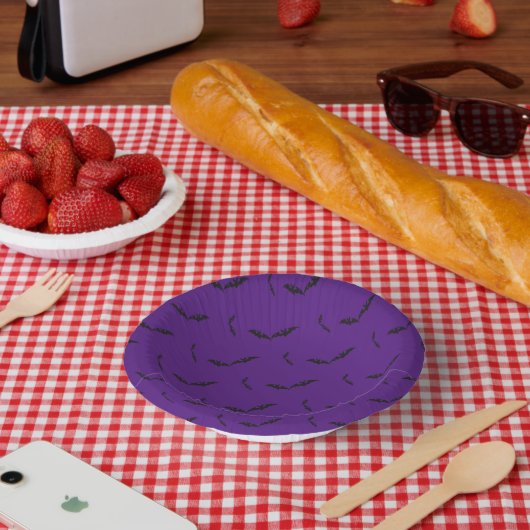 ハロウィーン/こうもり紙ボウル ペーパーボウル (ピクニック)