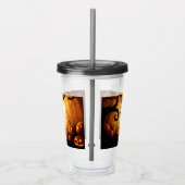ハロウィーン/こうもり/カボチャ/秋 アクリルタンブラー (右)
