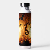 ハロウィーン/こうもり/カボチャ/秋 ウォーターボトル (左面)