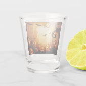 ハロウィーン/こうもり/カボチャ/秋 ショットグラス (裏面)