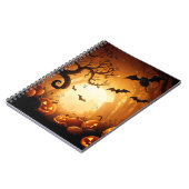 ハロウィーン/こうもり/カボチャ/秋 ノートブック (左側)