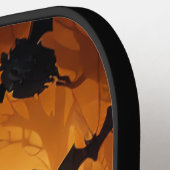 ハロウィーン/こうもり/カボチャ/秋 ピックルボールラケット (左詳細)