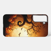 ハロウィーン/こうもり/カボチャ/秋 SAMSUNG GALAXYケース (裏面横)