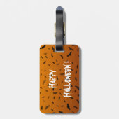 ハロウィーン – こうもり ラゲッジタグ (裏面縦)