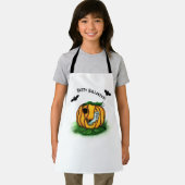 ハロウィーン、こうもり、幽霊、スパイダーの幽霊 エプロン (インサイチュ)