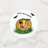 ハロウィーン、こうもり、幽霊、スパイダーの幽霊 コンフェッティ (スモール正面)