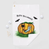 ハロウィーン、こうもり、幽霊、スパイダーの幽霊 ゴルフタオル (インサイチュ)