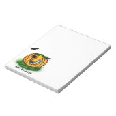 ハロウィーン、こうもり、幽霊、スパイダーの幽霊 ノートパッド (回転)