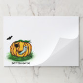 ハロウィーン、こうもり、幽霊、スパイダーの幽霊 ペーパーパッド (折り畳み)