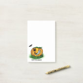 ハロウィーン、こうもり、幽霊、スパイダーの幽霊 ポストイット (デスク上)