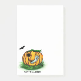 ハロウィーン、こうもり、幽霊、スパイダーの幽霊 ポストイット