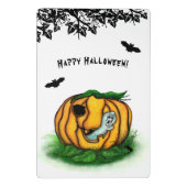 ハロウィーン、こうもり、幽霊、スパイダーの幽霊 ミニクリップボード (裏面)