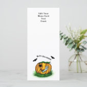 ハロウィーン、こうもり、幽霊、スパイダーの幽霊 メニュー (スタンド正面)