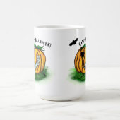 ハロウィーン、こうもり、幽霊、スパイダーの幽霊 モーフィングマグカップ (中央)