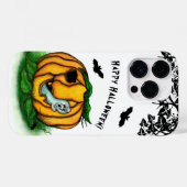 ハロウィーン、こうもり、幽霊、スパイダーの幽霊 Case-Mate iPhoneケース (裏面 (横))