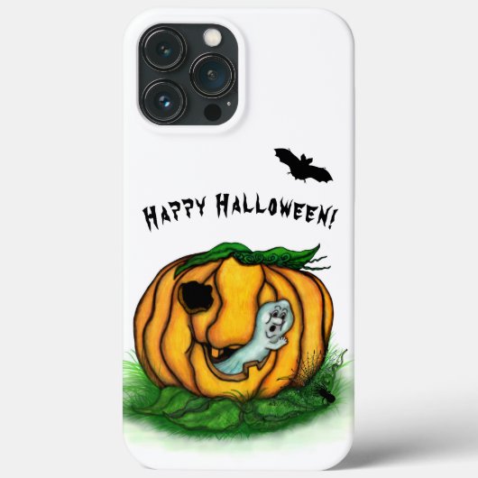 ハロウィーン、こうもり、幽霊、スパイダーの幽霊 Case-Mate iPhoneケース (裏面)
