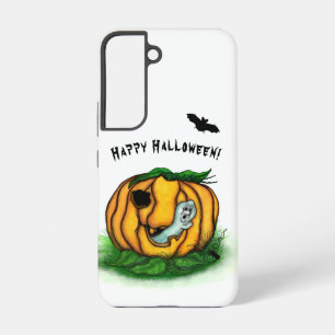 ハロウィーン、こうもり、幽霊、スパイダーの幽霊 SAMSUNG GALAXY S22ケース