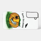 ハロウィーン、こうもり、幽霊、スパイダーの幽霊 SAMSUNG GALAXYケース (裏面横)