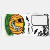 ハロウィーン、こうもり、幽霊、スパイダーの幽霊 SAMSUNG GALAXYケース (左側面)