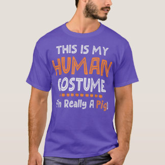 ハロウィーン、これは私の人間の衣装である私はreall tシャツ
