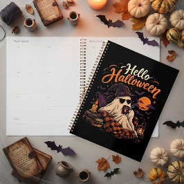 ハロウィーン こんにちは かわいい おばけ コーヒー プランナー手帳