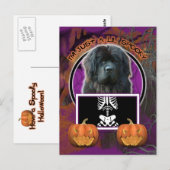 ハロウィーン – ただのリル不気味- Newfoundland ポストカード (正面/裏面)