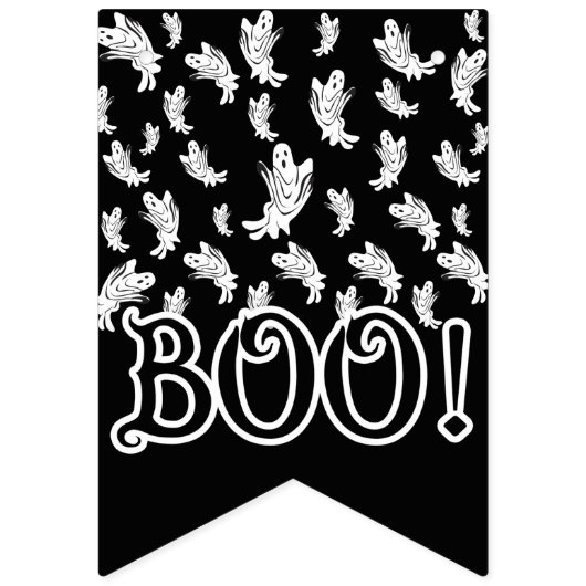 ハロウィーン – ただ幽霊のように'Happy Haruting" バンティングフラッグ (第1の旗)