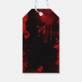 ハロウィーン（ばちゃばちゃ）跳ねる衣装パーティーゴシック ギフトタグ (裏面)
