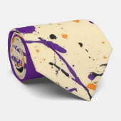 ハロウィーン(ばちゃばちゃ)跳ねる ネクタイ (ロール)