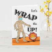 ハロウィーン、まとめよう、ミイラとウイルス カード (黄色い花)