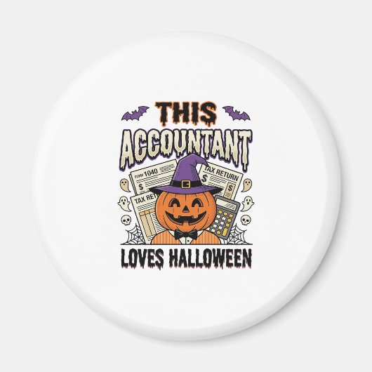 ハロウィーン アカウンティング 怖い税の季節_1 マグネット (正面)