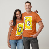ハロウィーン イエロー 6 カード UNO Tシャツ (ユニセックス)